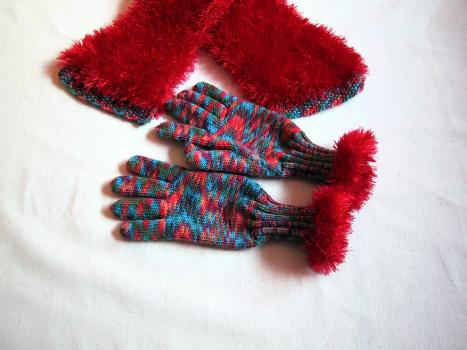 Schal und Handschuhe 2006